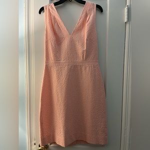 J crew, pink gingham dress, size 6
